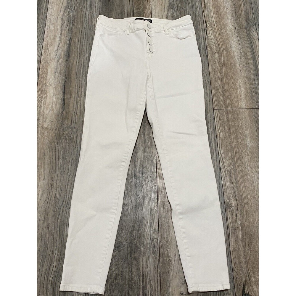 Abercrombie & Fitch Womens Signature Collection Slim Skinny Jeans White Denim 25